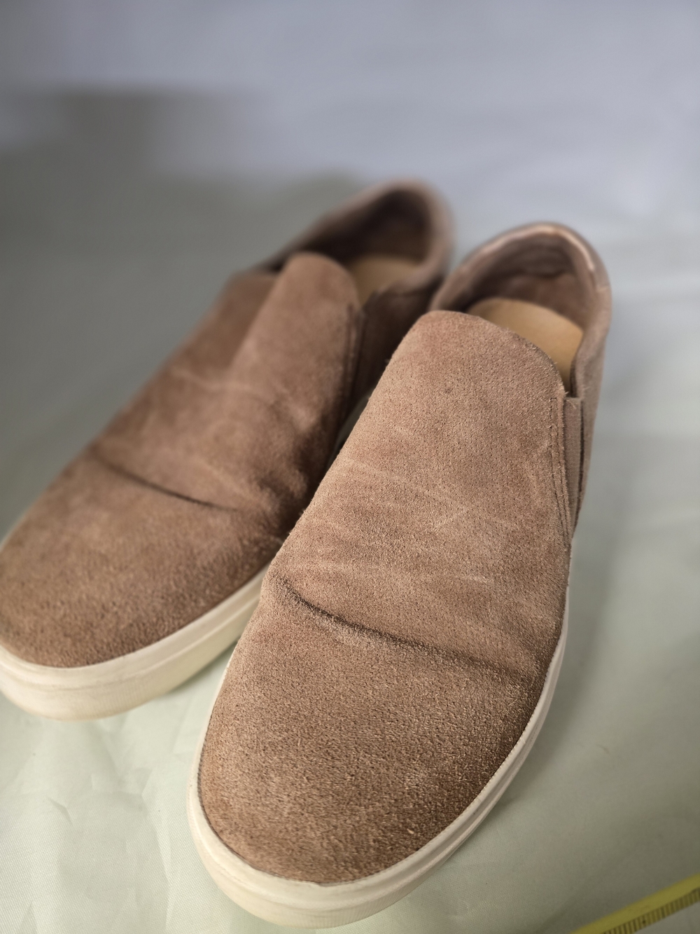 Slip-On Suede Casual Sneakers in Brown Womens Size 10 Dr. Scholl's